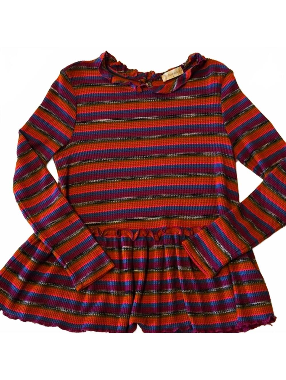 Altar’d State Colorful Striped Sweater Size Medium